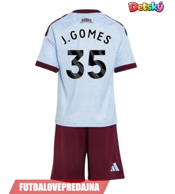 Lacne Dětský Futbalové dres Aston Villa Joao Gomes #35 2026-27 Krátky Rukáv - Tretina (+ trenírky)